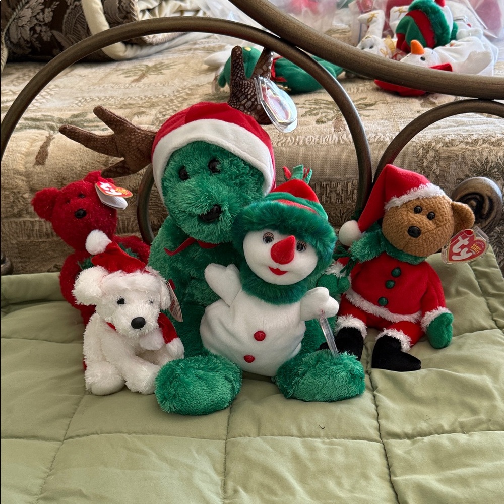 Vintage Ty Beanie Babies Christmas collection